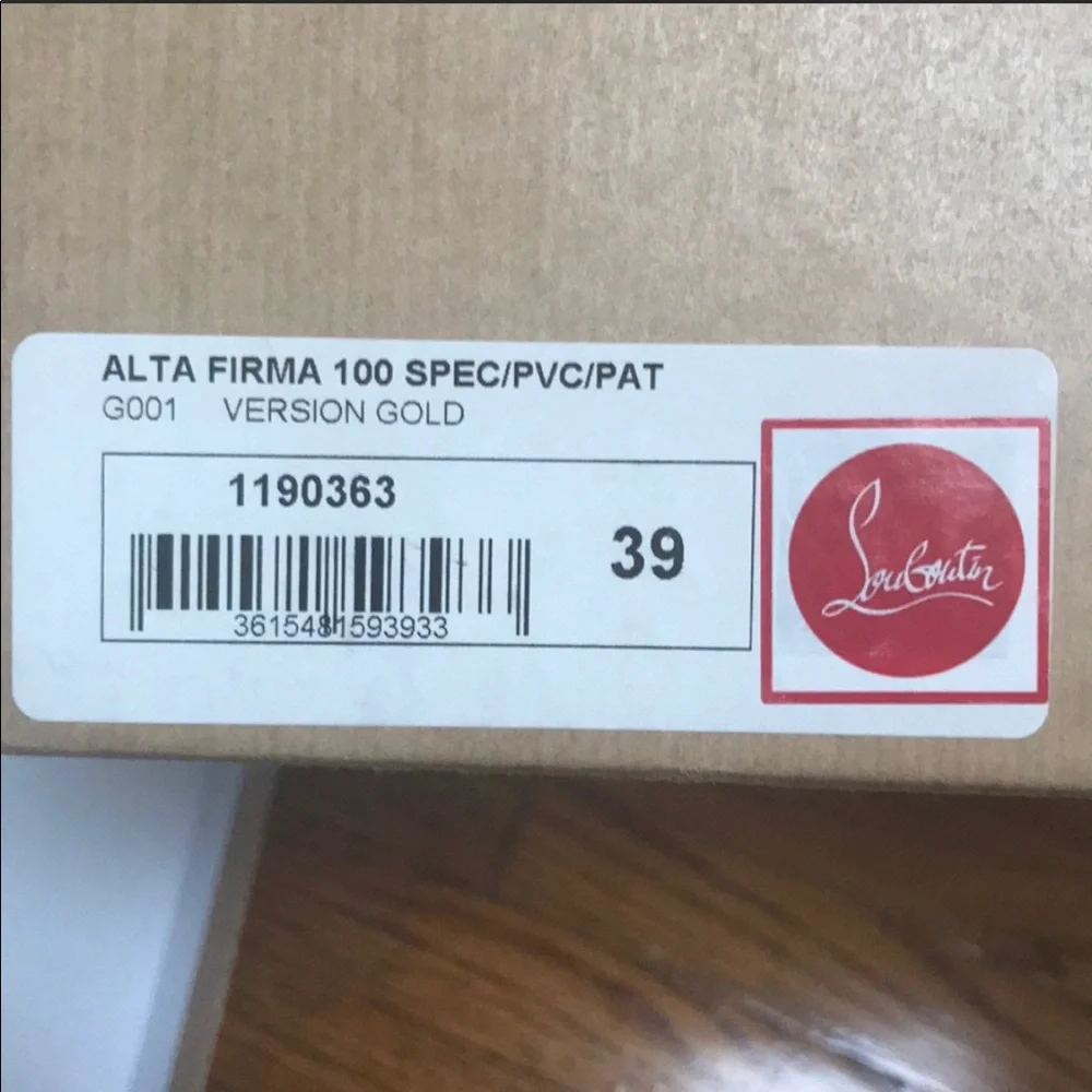 Rare Louboutin 39 Gold red bottoms - Picture 5 of 11